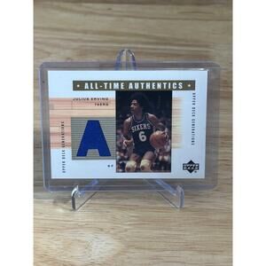 JULIUS ERVING 2002-03 UPPER DECK ALL-TIME AUTHENTICS GAME-USED PATCH
